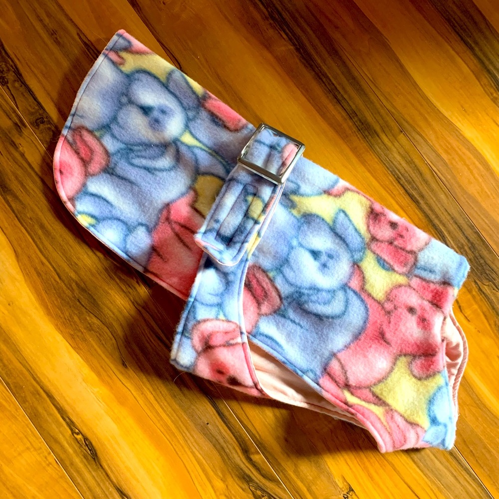 Handmade Fleece Pastel Dog Jacket